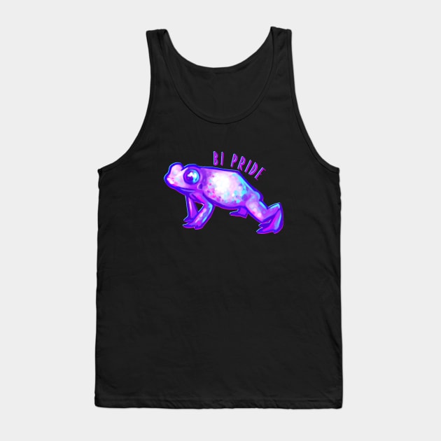 Bi Pride Frog Tank Top by hollowedskin